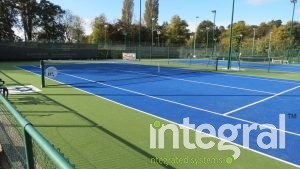Artificial grass tennis courts