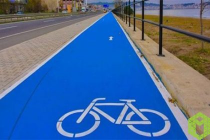 Bicycles Get Free Areas With Bicycle Lane Paints!