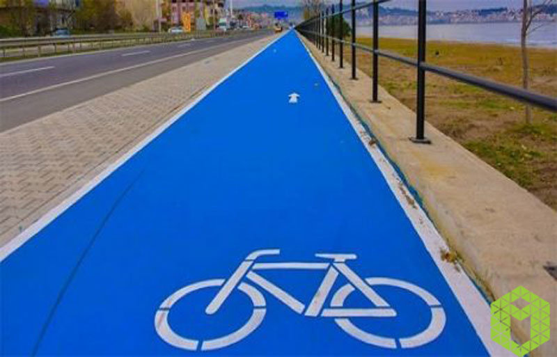 Bicycles Get Free Areas With Bicycle Lane Paints!