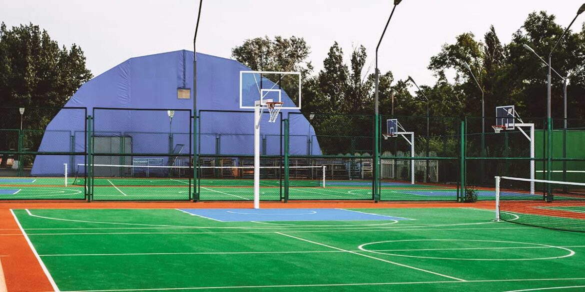 artificial basketball turf