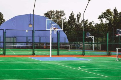 artificial basketball turf