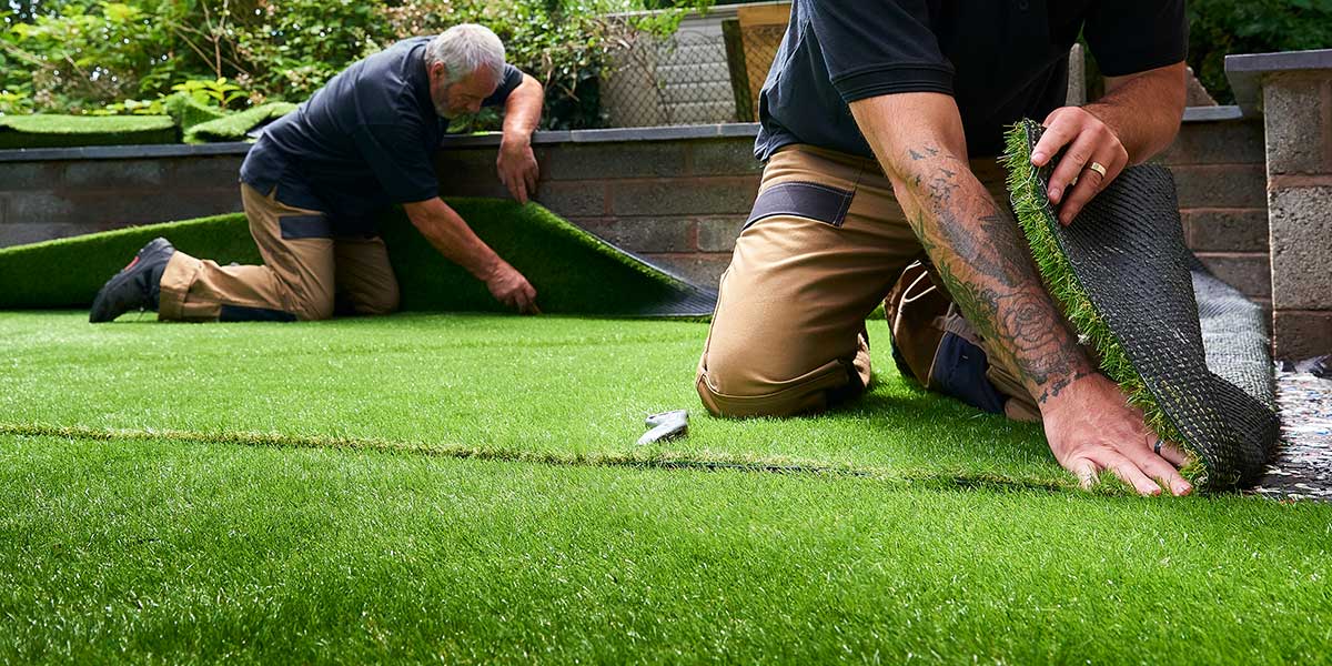 artificial grass installation