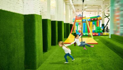 artificial grass for playground